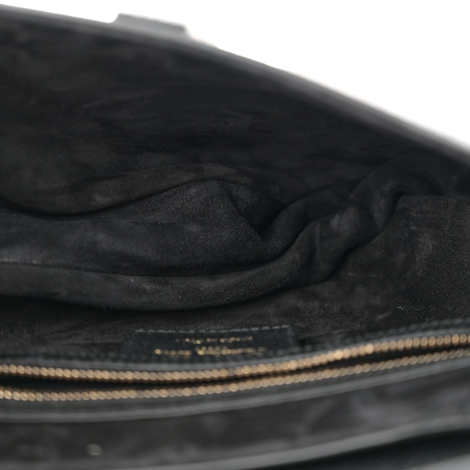 Christian Dior Grained Calfskin Saddle Bag With Strap Black 5 of 10