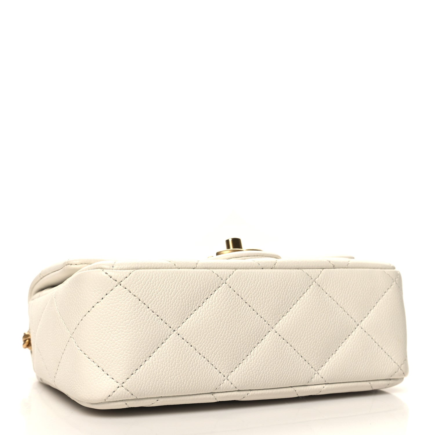 Chanel Caviar Quilted Mini Sweetheart Flap White 4 of 11
