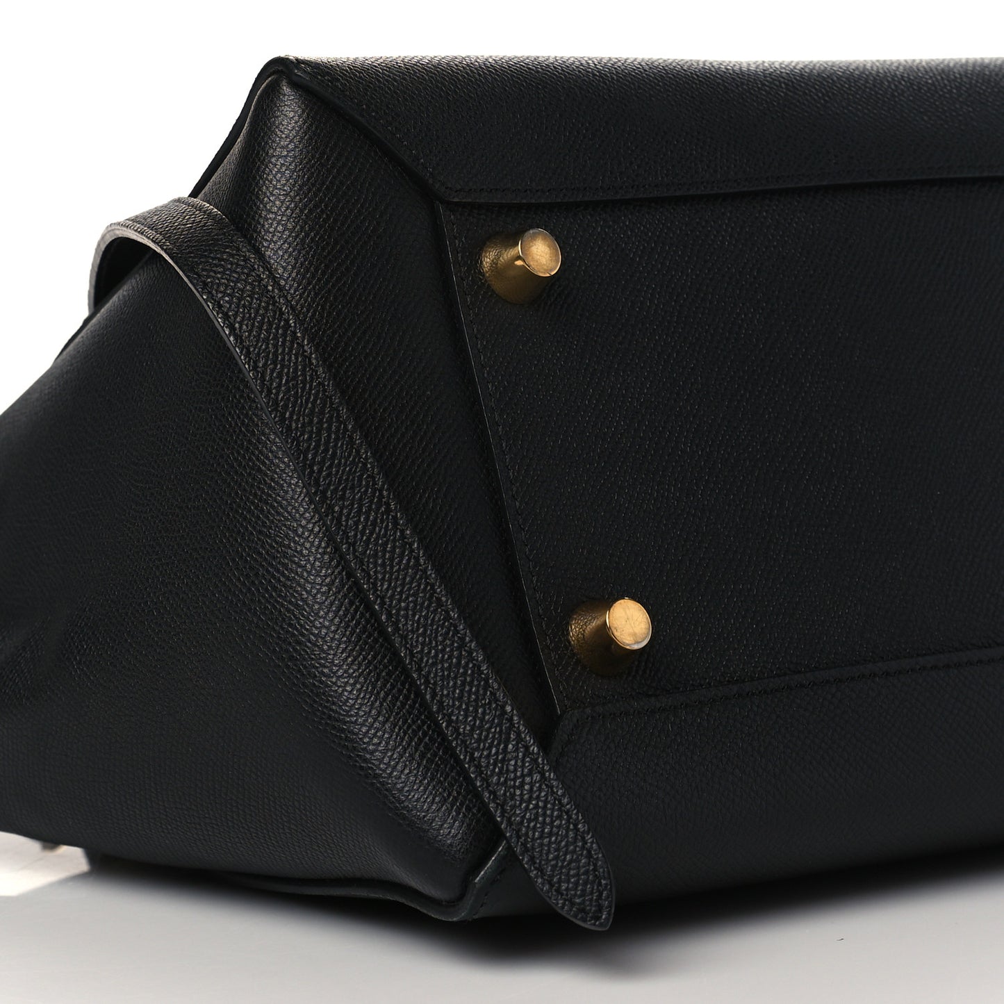 Grained Calfskin Mini Belt Bag Black