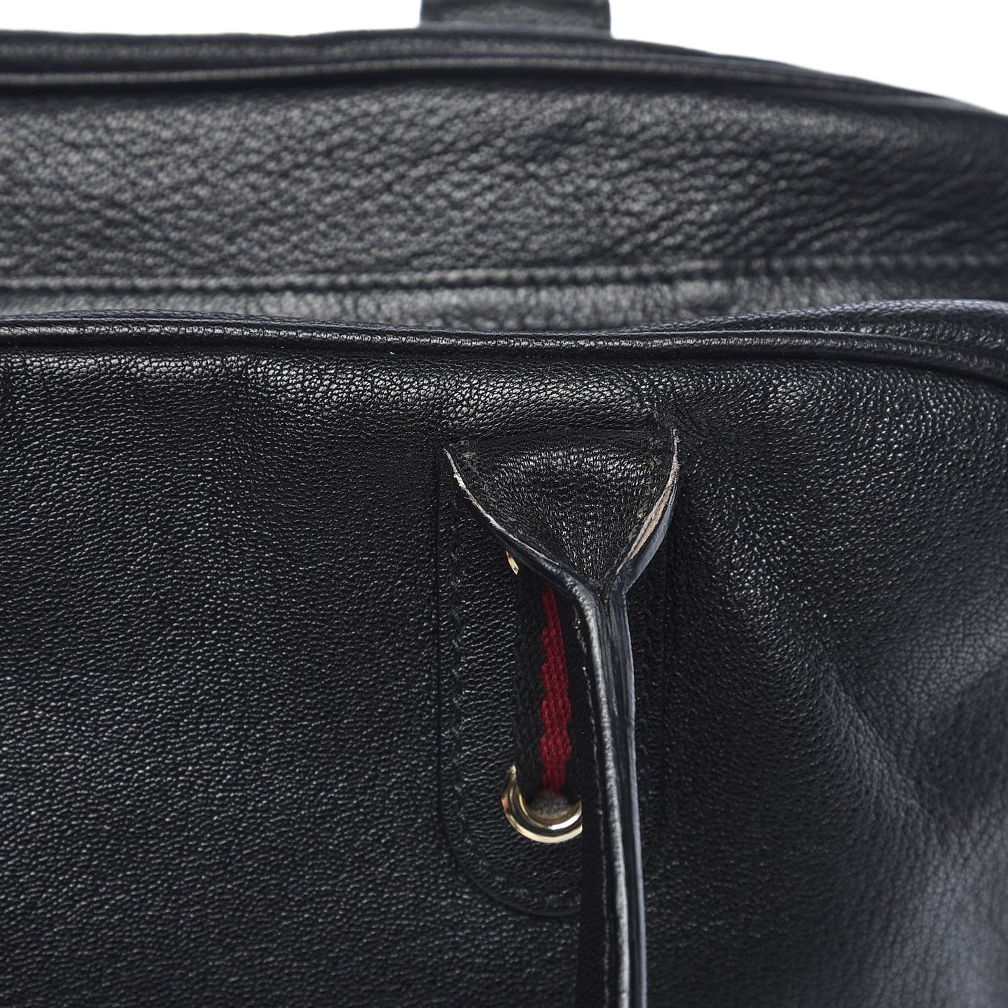 Calfskin Large Princy Boston Tote Black