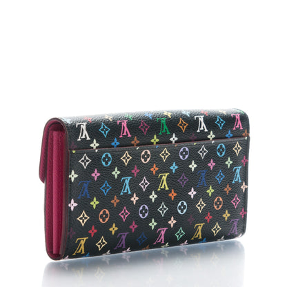 Louis Vuitton Monogram Multicolor Sarah Wallet NM Black Grenade 3 of 6
