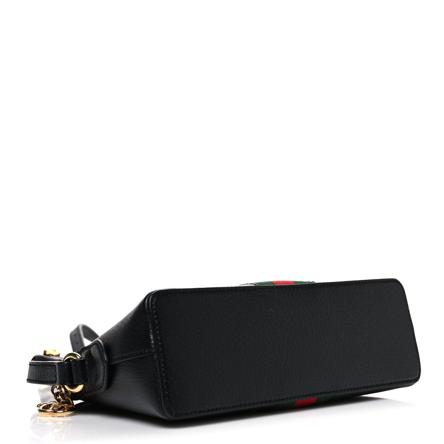 Calfskin GG Web Small Ophidia Dome Shoulder Bag Black