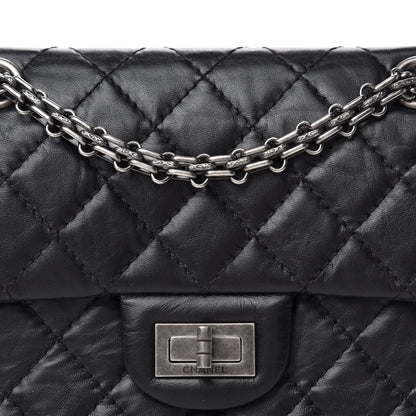 Chanel Aged Calfskin Quilted 2.55 Reissue Mini Flap Black 10 of 11