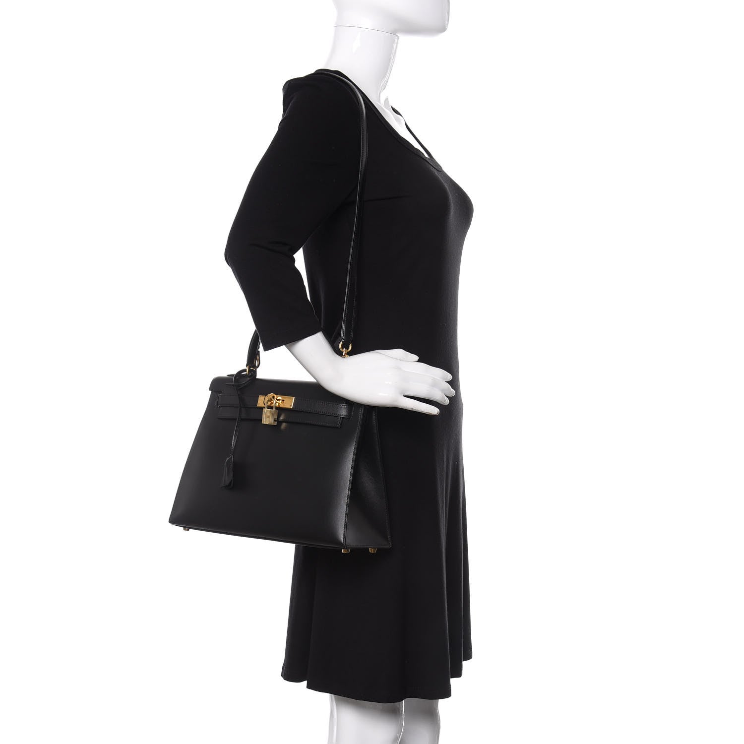 Hermes Box Kelly Sellier 28 Black 2 of 15