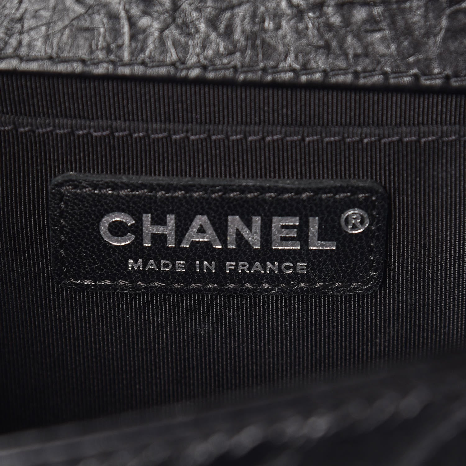 Chanel Aged Calfskin Chevron Quilted Medium Jacket Boy Flap Black 6 of 8