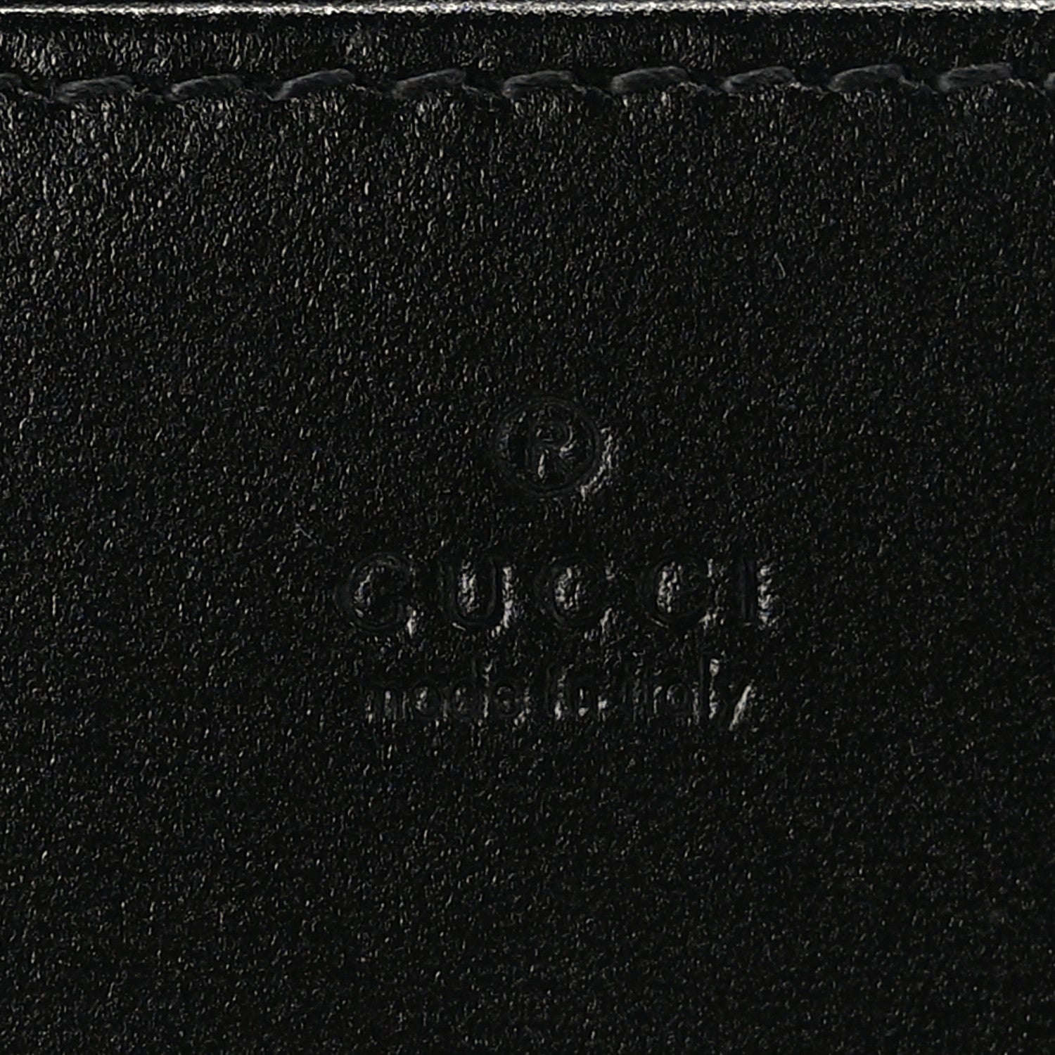 Gucci Boarded Plutone Calfskin Horsebit 1955 Wallet On Chain Black 6 of 8