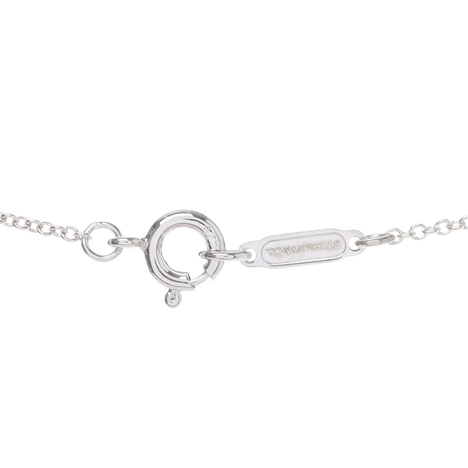 Tiffany Sterling Silver Atlas Bar Pendant Necklace 6 of 6