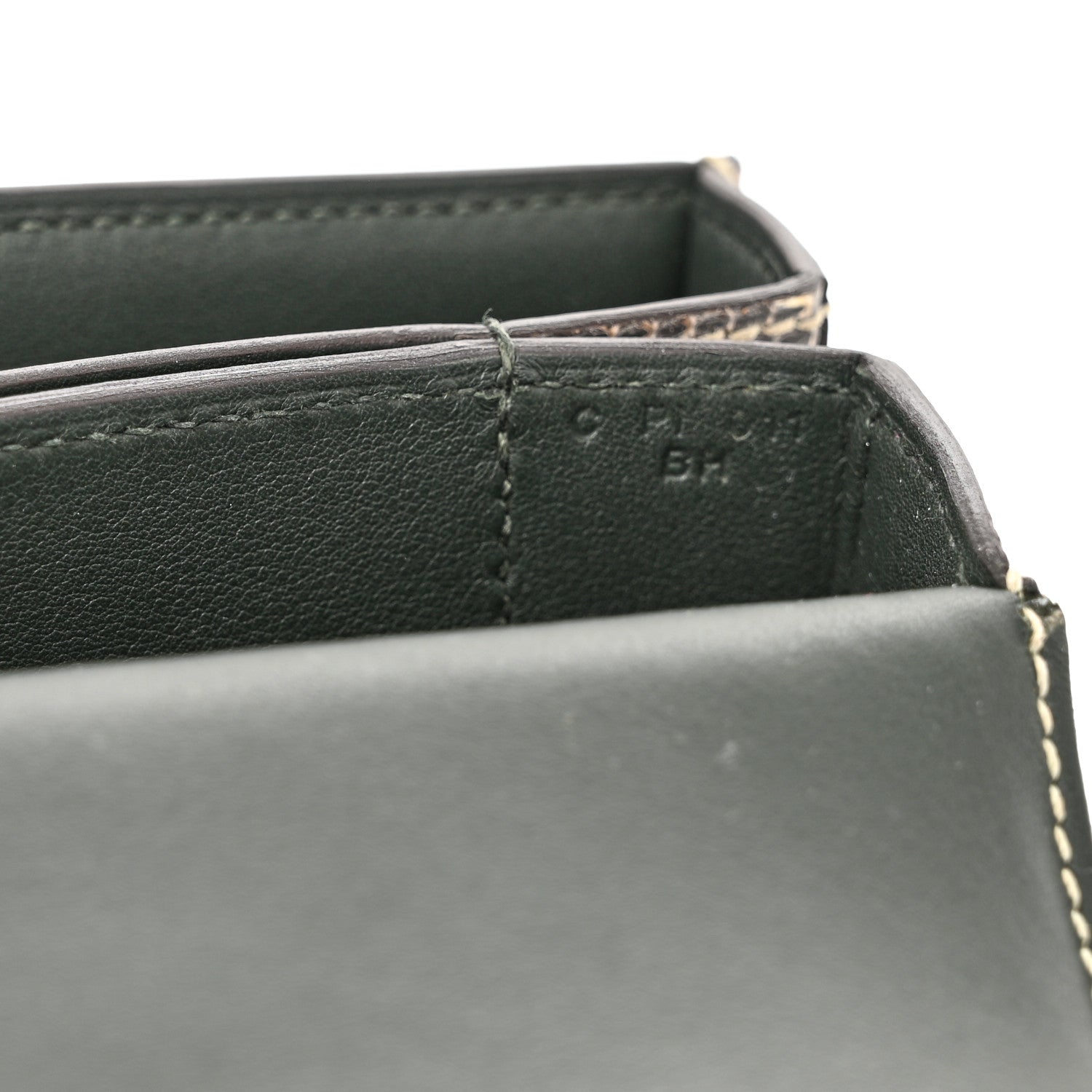 Hermes Lizard Mosaique Au 24-17 Ombre Vert Fonce 7 of 11
