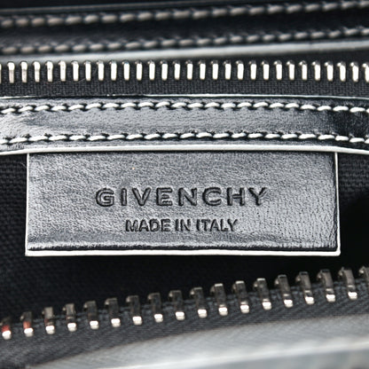 Givenchy Calfskin Contrast Topstitch Small Antigona Black White 5 of 14