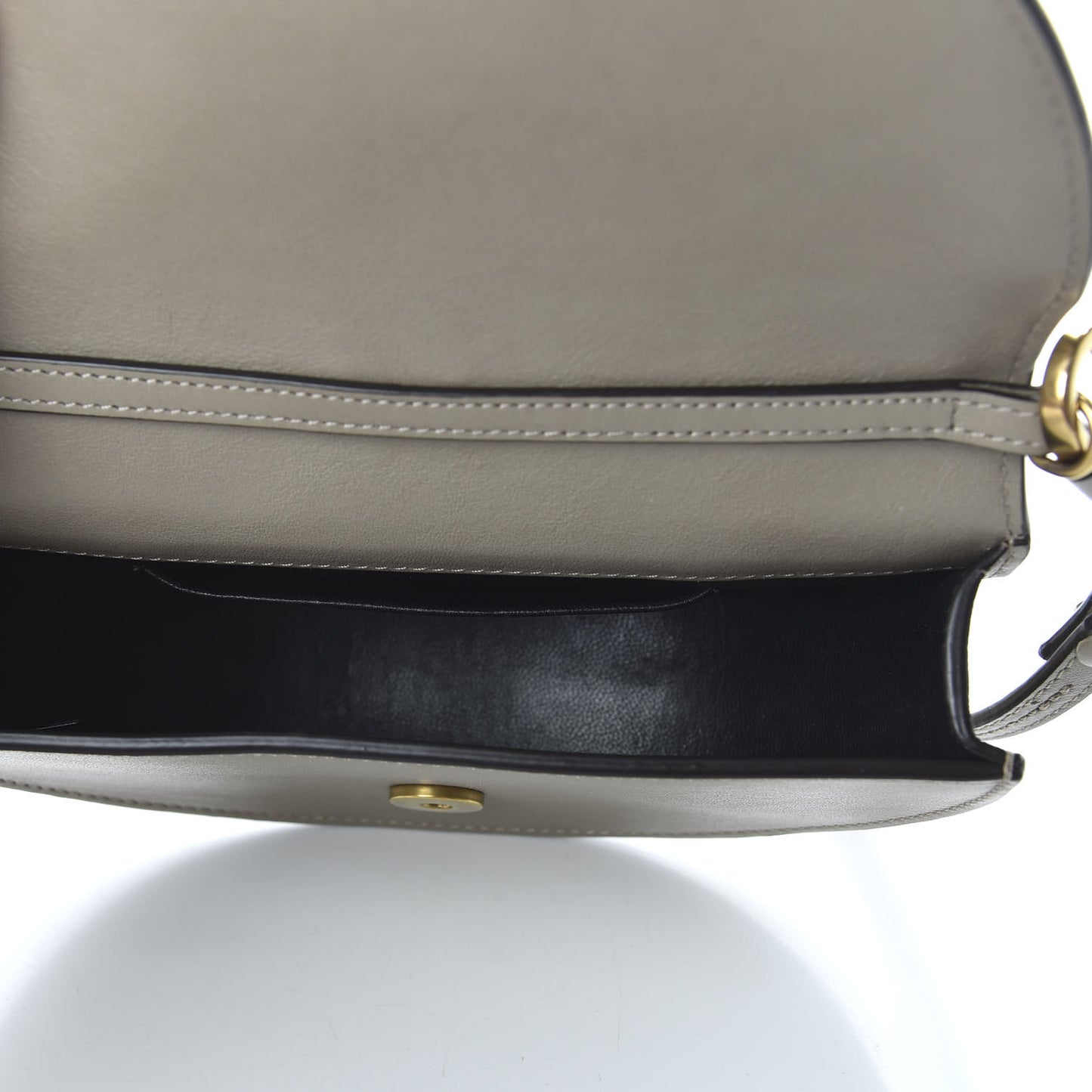 Calfskin Small Nile Bracelet Minaudiere Bag Motty Grey