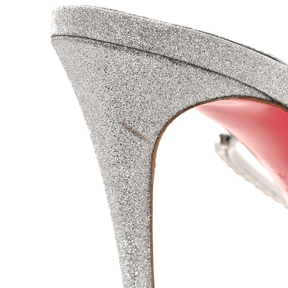 Christian Louboutin PVC Crystal Just Queen 100 Sandals 38.5 Crystal 8 of 9