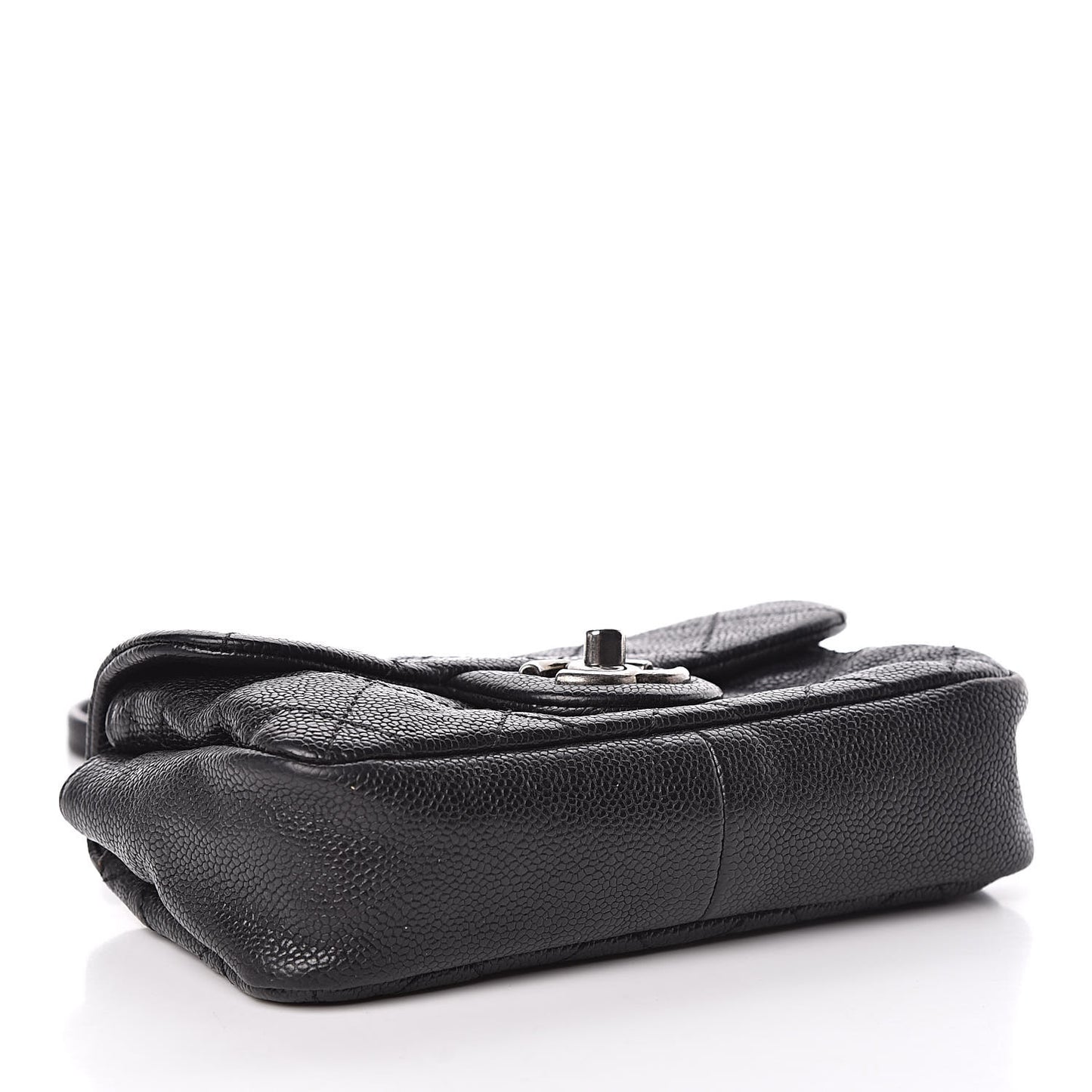 Caviar Quilted Mini Simply CC Flap Black