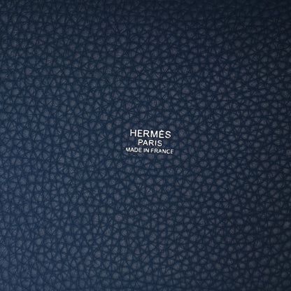 Hermes Taurillon Clemence Picotin Lock 18 PM Bleu Agate 6 of 10