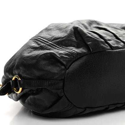 Miu Miu Vitello Daino Hobo Black 7 of 8