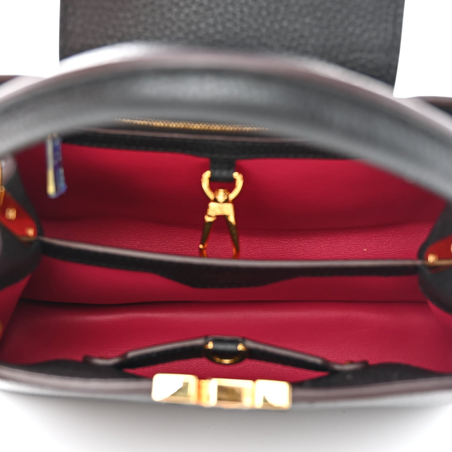 Louis Vuitton Taurillon Capucines BB Black 5 of 11