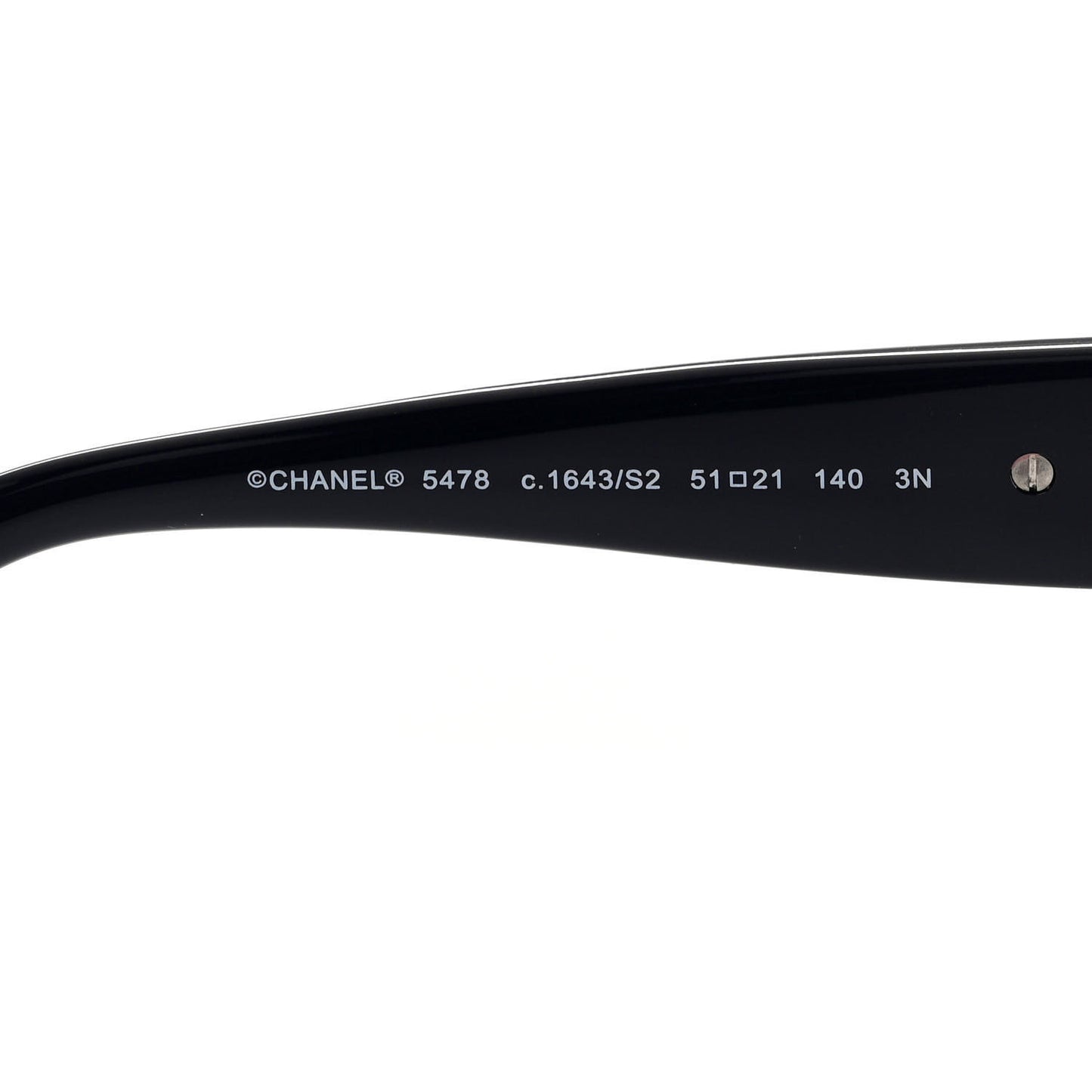 Acetate Square CC Pearl Heart Sunglasses 5478 Navy Blue