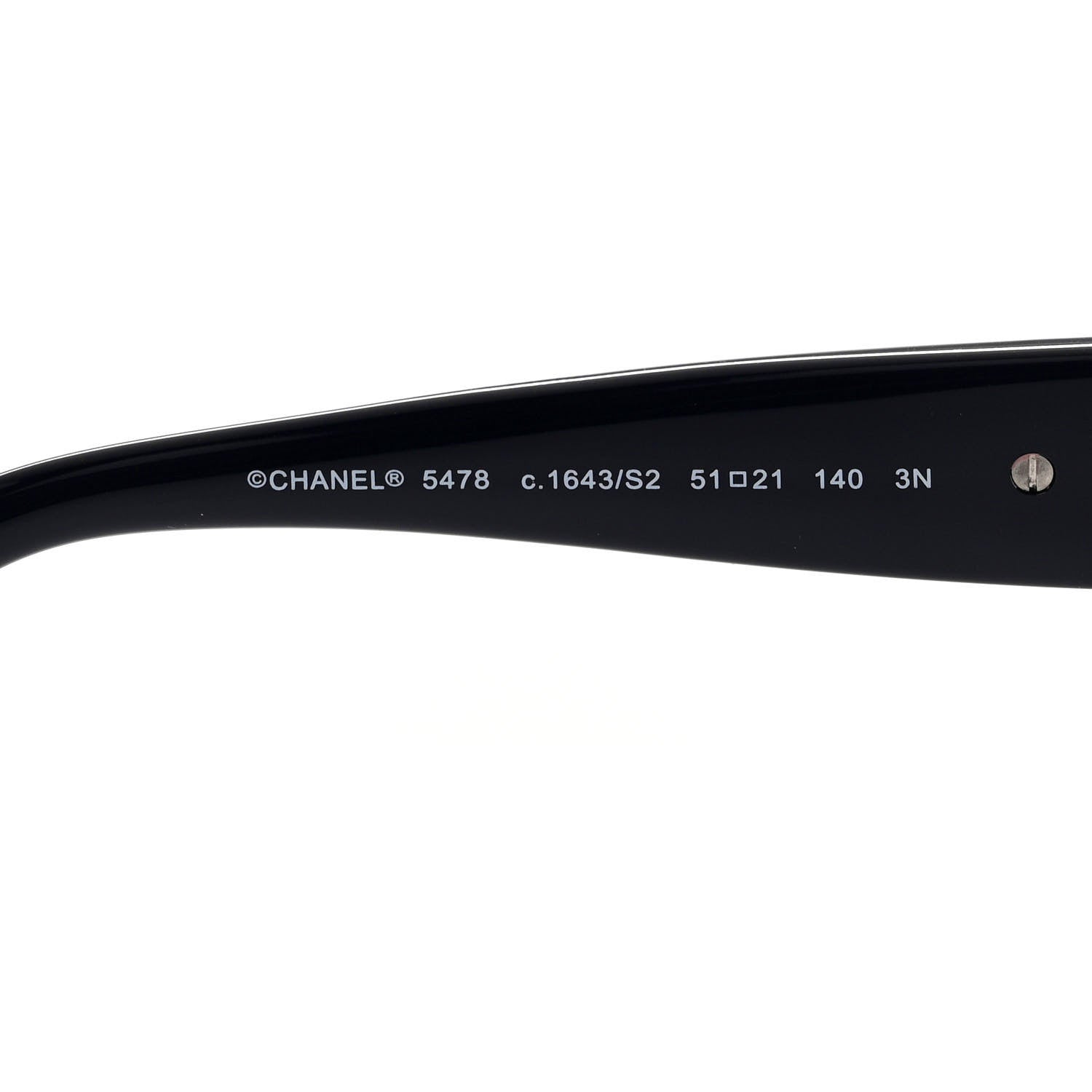 Chanel Acetate Square CC Pearl Heart Sunglasses 5478 Navy Blue 6 of 7