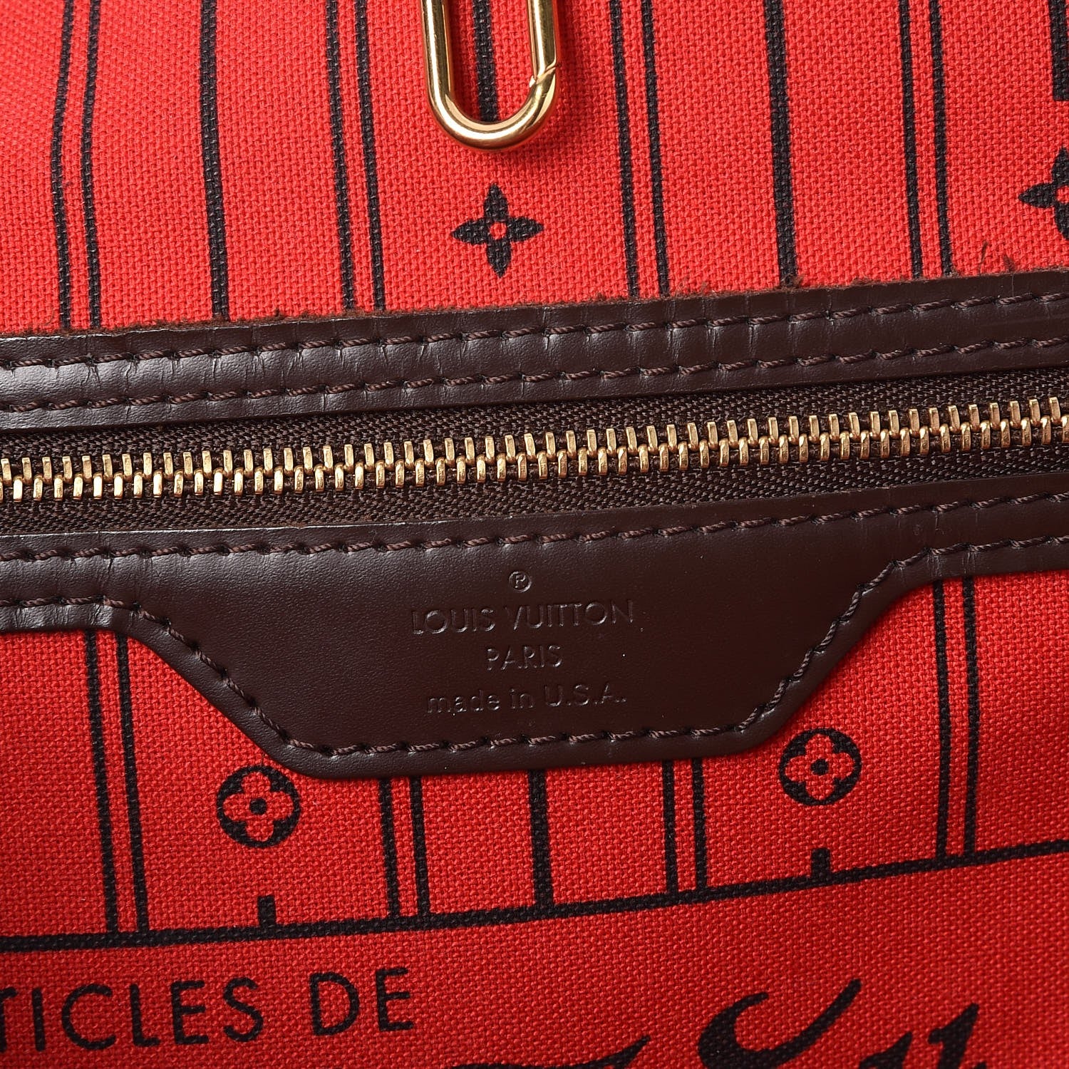 Louis Vuitton Damier Ebene Neverfull MM 6 of 16