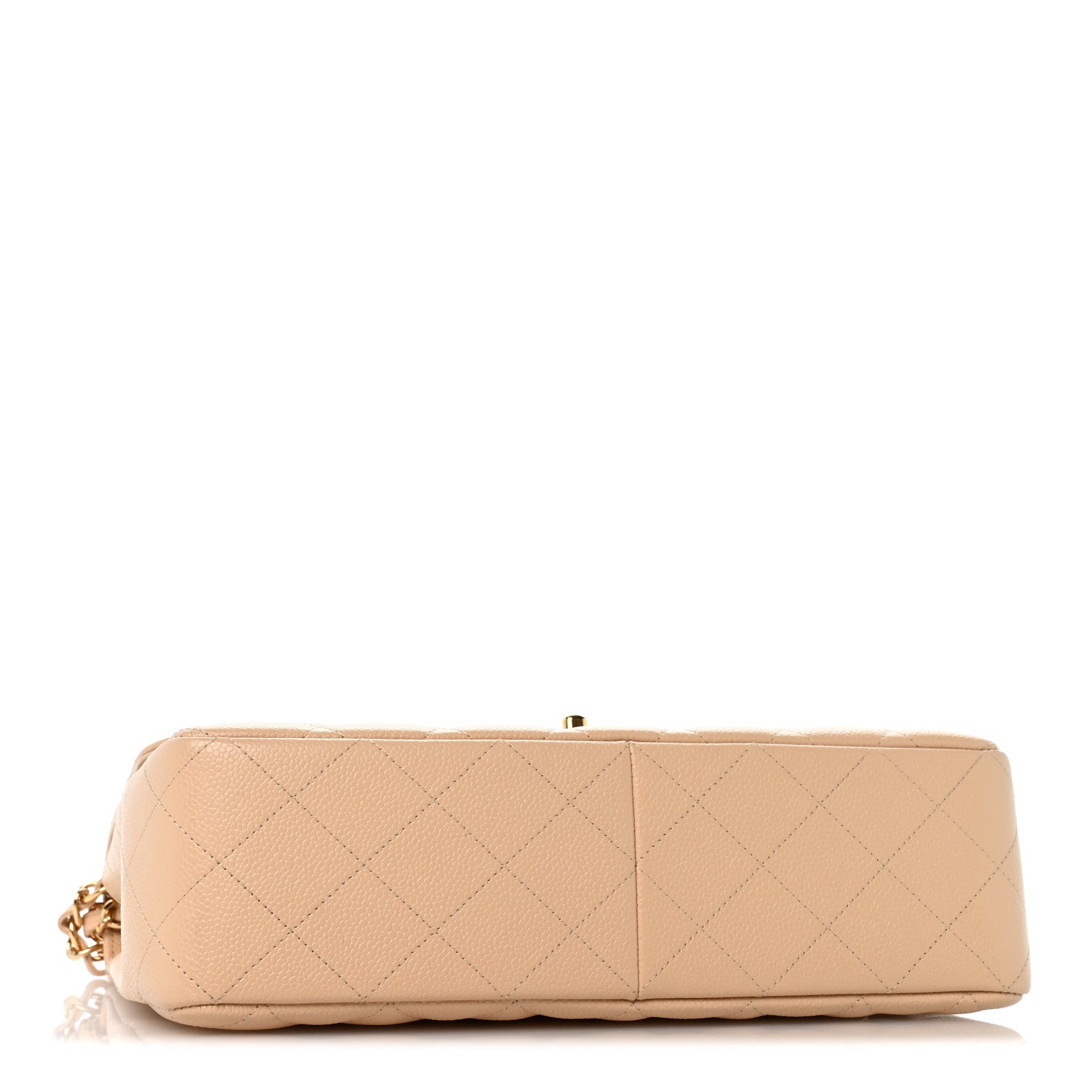 Chanel Caviar Quilted Jumbo Single Flap Beige Clair 4 of 11
