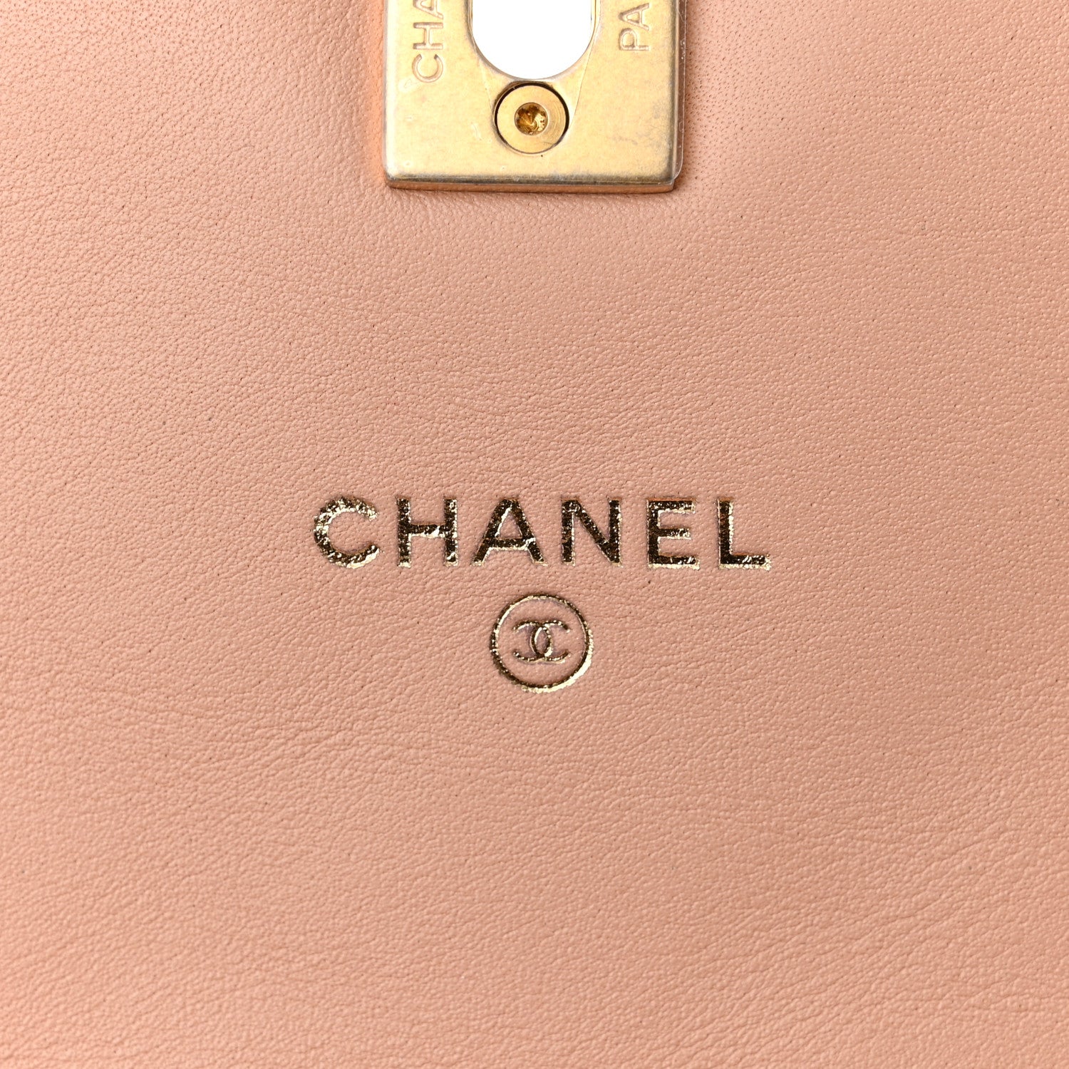 Chanel Calfskin Quilted Coco Mail Clutch With Chain Light Pink 6 of 11
