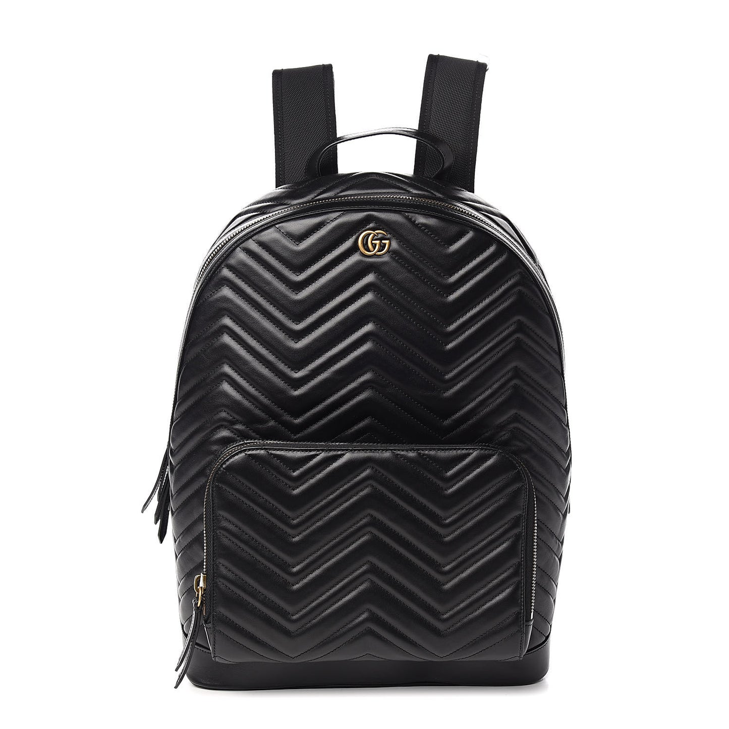 Calfskin Matelasse GG Marmont Day Backpack Black