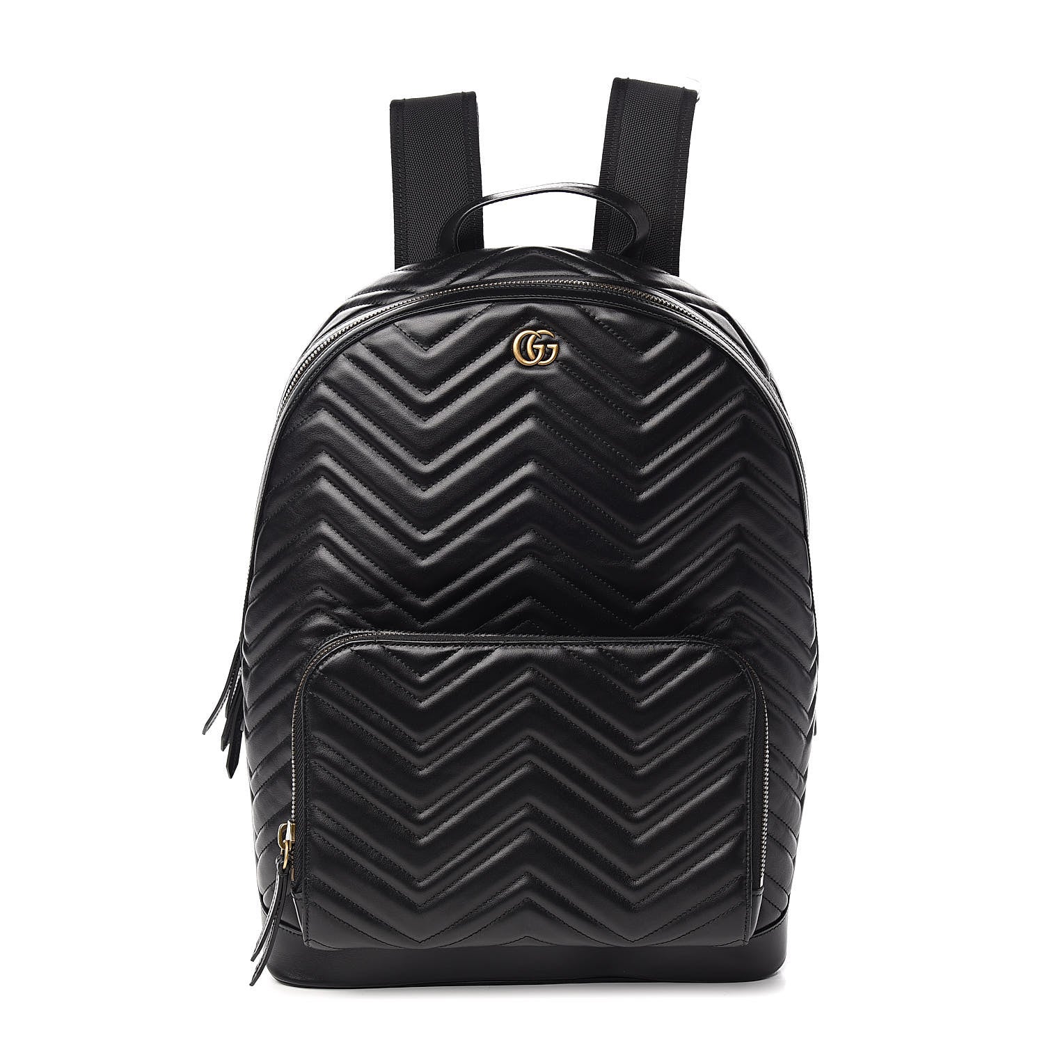 Gucci Calfskin Matelasse GG Marmont Day Backpack Black 1 of 9