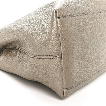 Gucci Metallic Pebbled Calfskin Medium Soho Chain Shoulder Bag Golden Beige 9 of 10