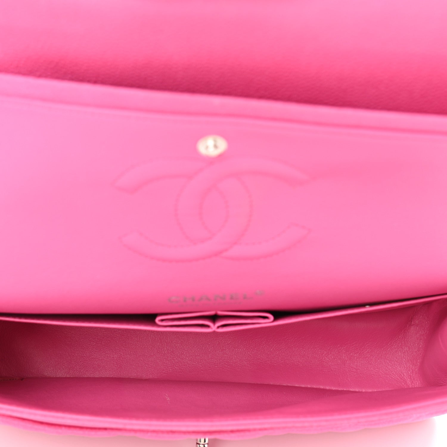Chanel Iridescent Caviar Quilted Medium Double Flap Pink 4 of 14