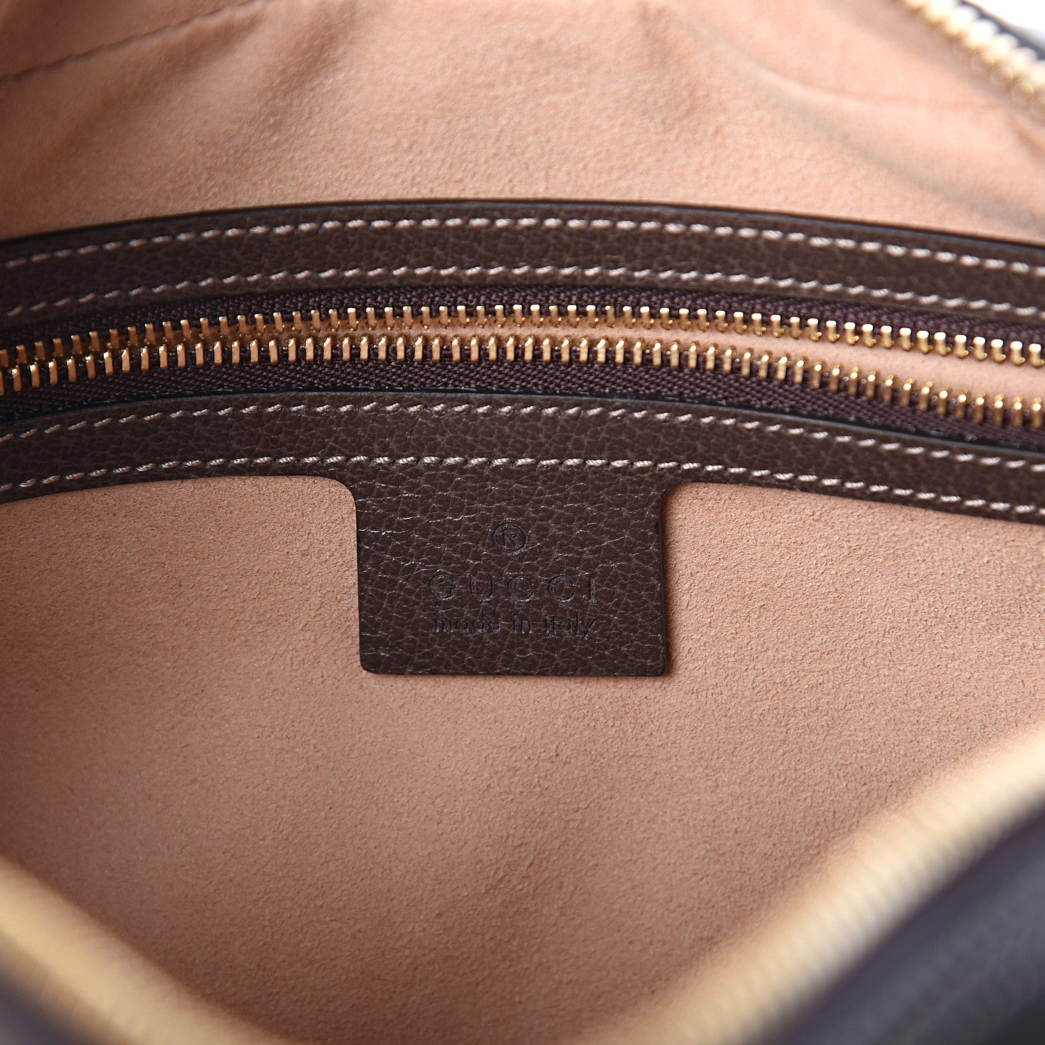 Gucci GG Supreme Monogram Web Small Ophidia Shoulder Bag Brown 5 of 7