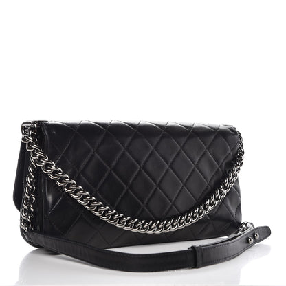 Chanel Lambskin Quilted Boy Accordion Flap Bag Black 3 of 10