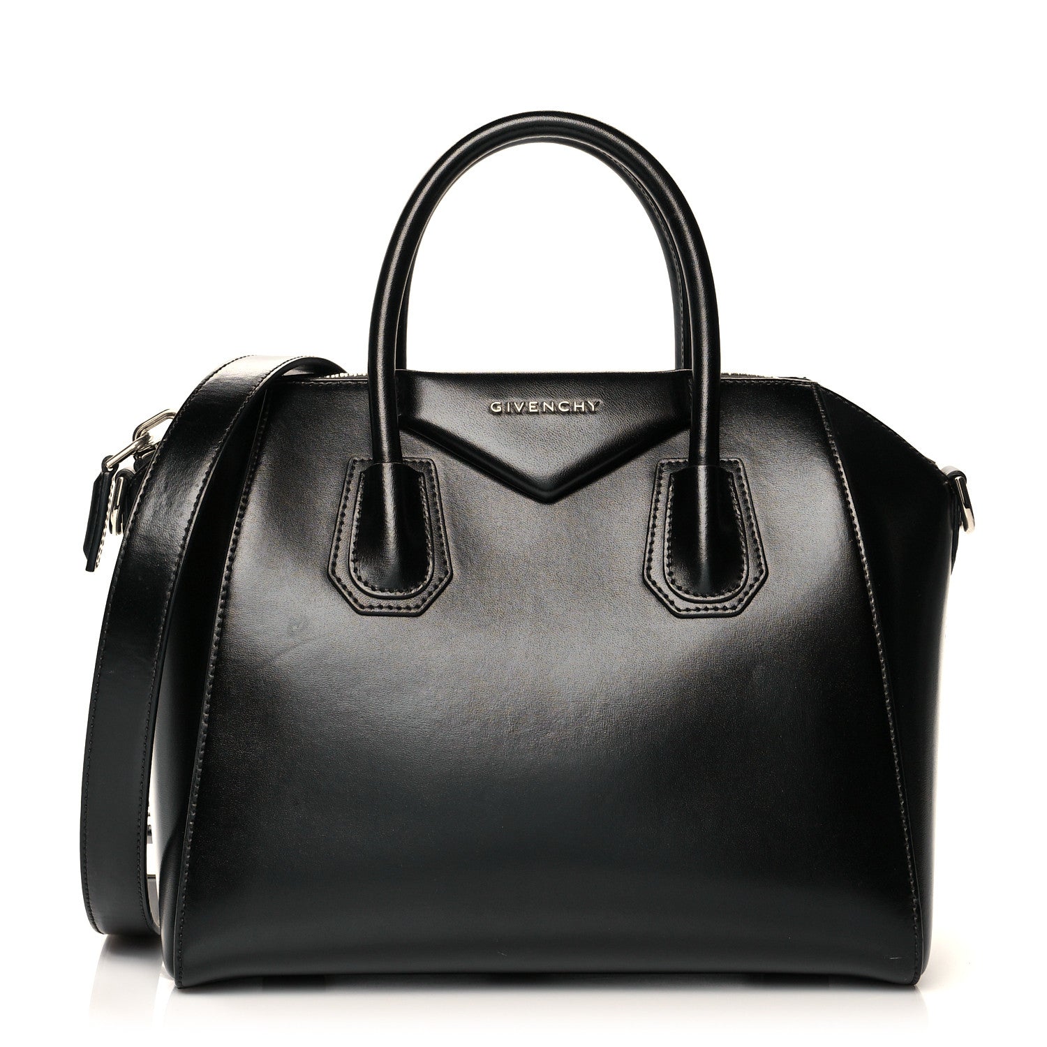 Givenchy Shiny Lord Calfskin Small Antigona Black 1 of 9