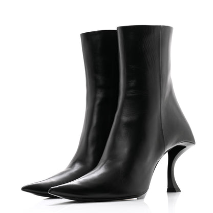 Balenciaga Calfskin Hourglass Bootie 38 Black 3 of 11