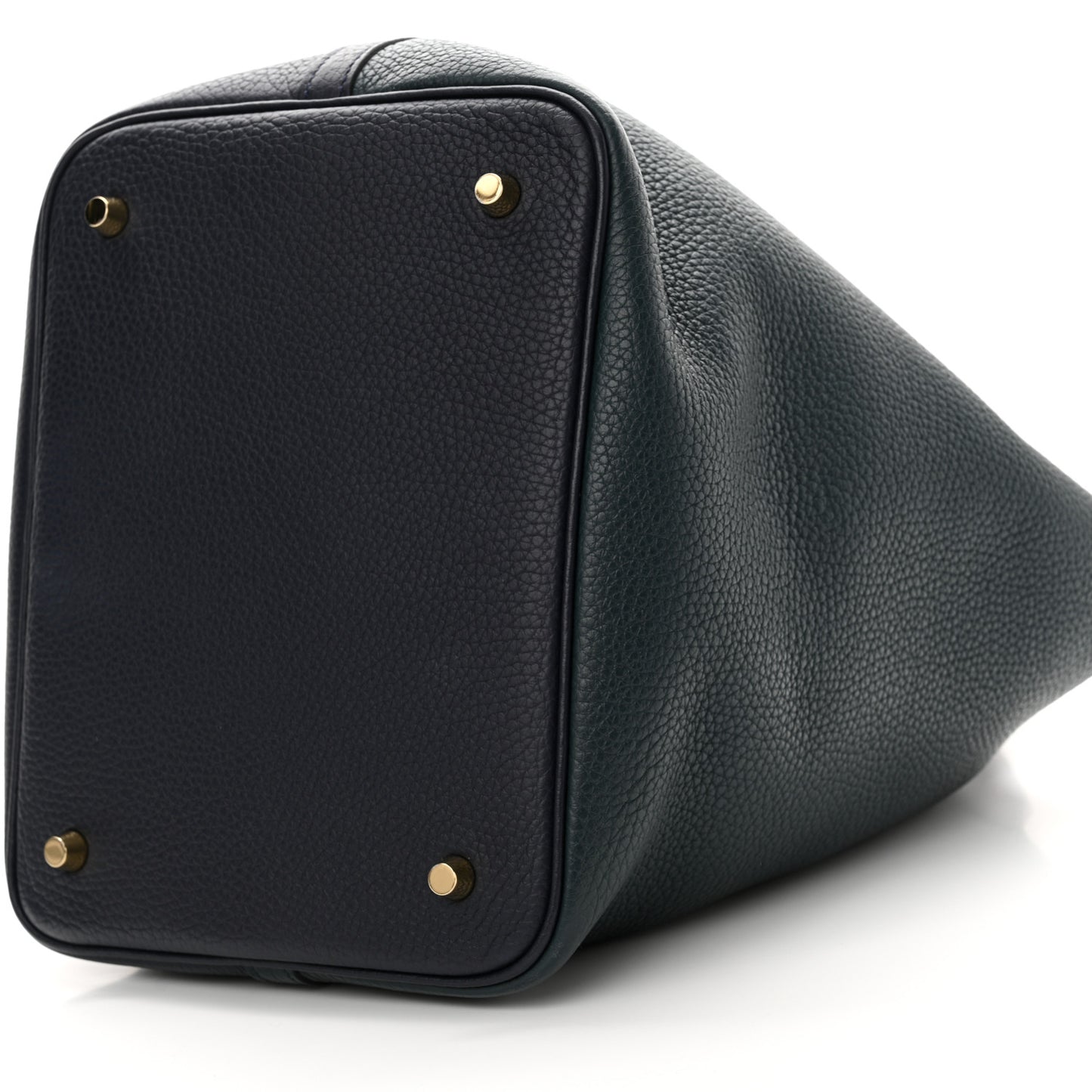 Taurillon Clemence Casaque Picotin Lock 22 MM Vert Cypres Bleu Nuit Black