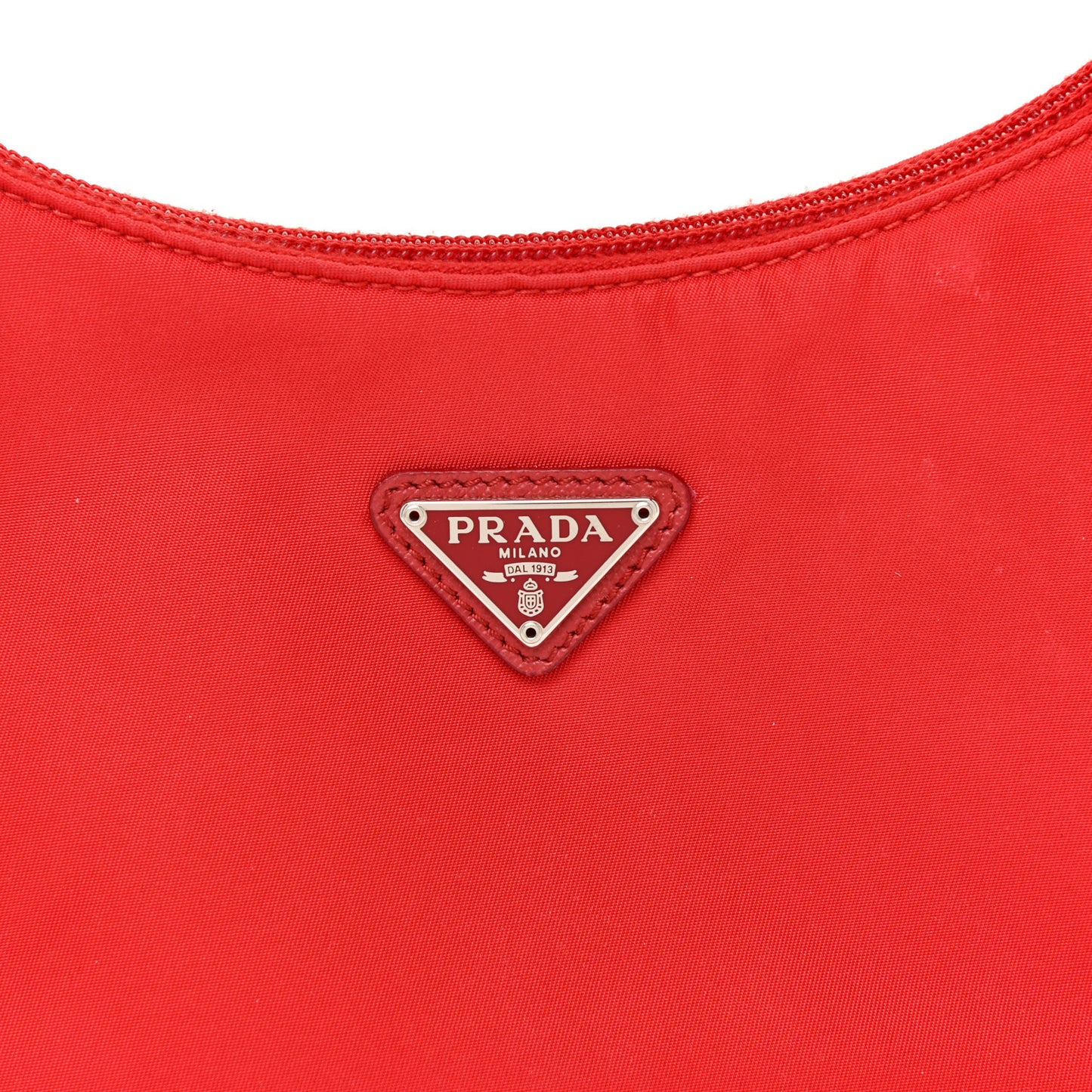 Tessuto Nylon Mini Re-Edition 2000 Bag Rosso