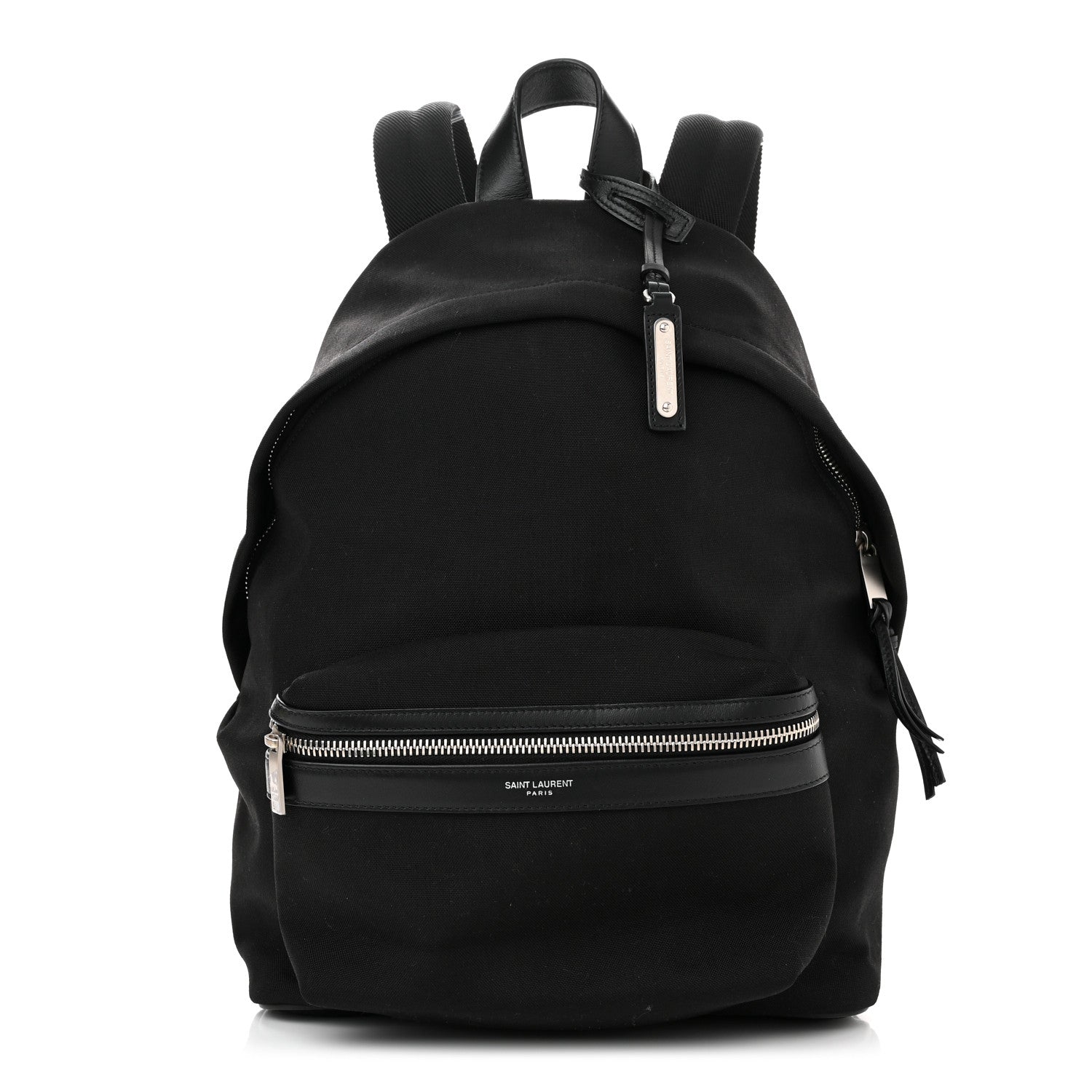 Saint Laurent Canvas City Backpack Black 1 of 10