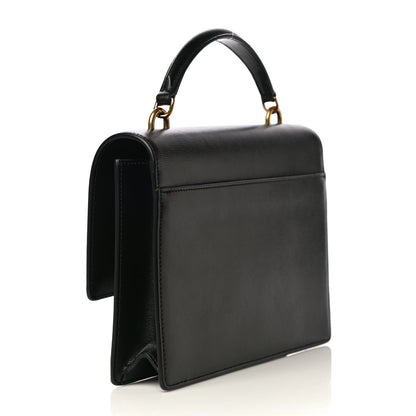 Saint Laurent Smooth Calfskin Medium Monogram Sunset Satchel Black 3 of 11