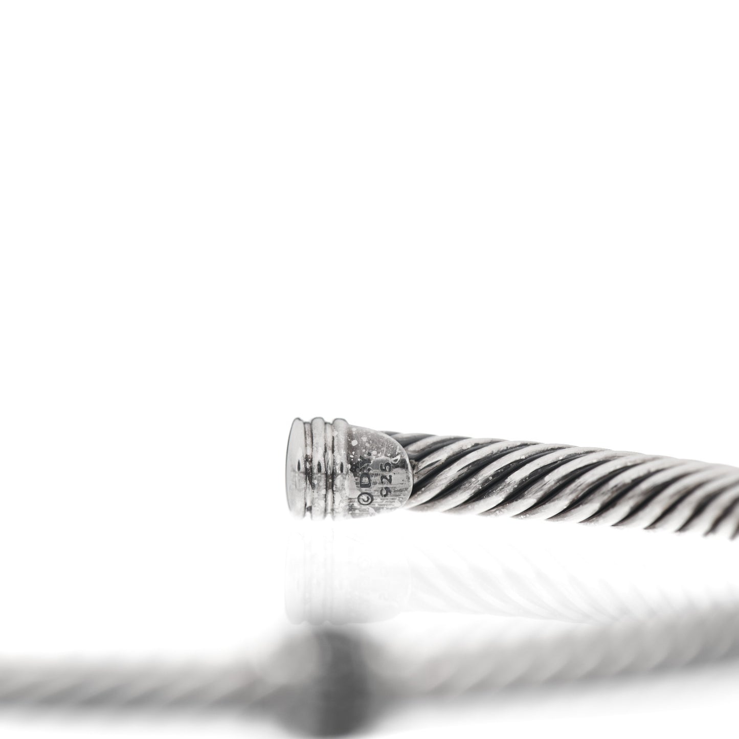 Sterling Silver Black Diamond 4mm Cable Classics Single Station Bracelet