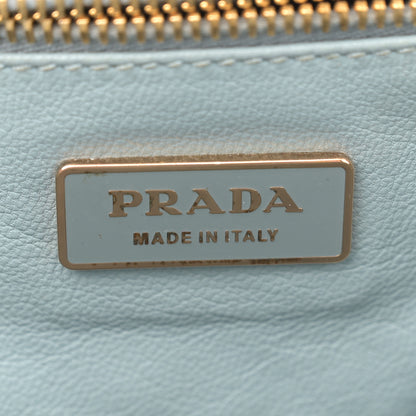 Prada Straw Crocodile Woven Semitracolla Frame Bag Tabacco Black 6 of 12