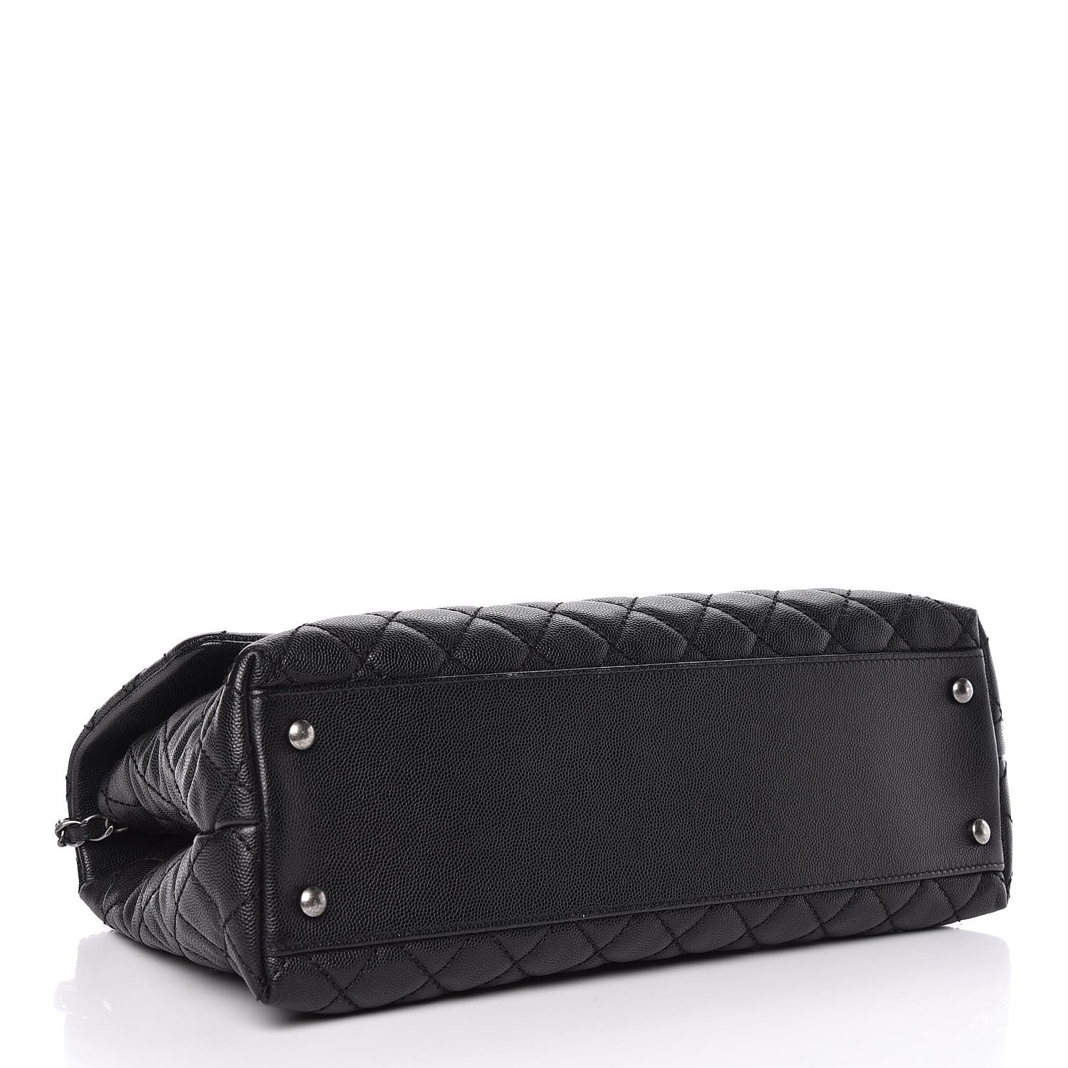 Chanel Caviar Quilted Medium Coco Handle Flap Black 4 of 13