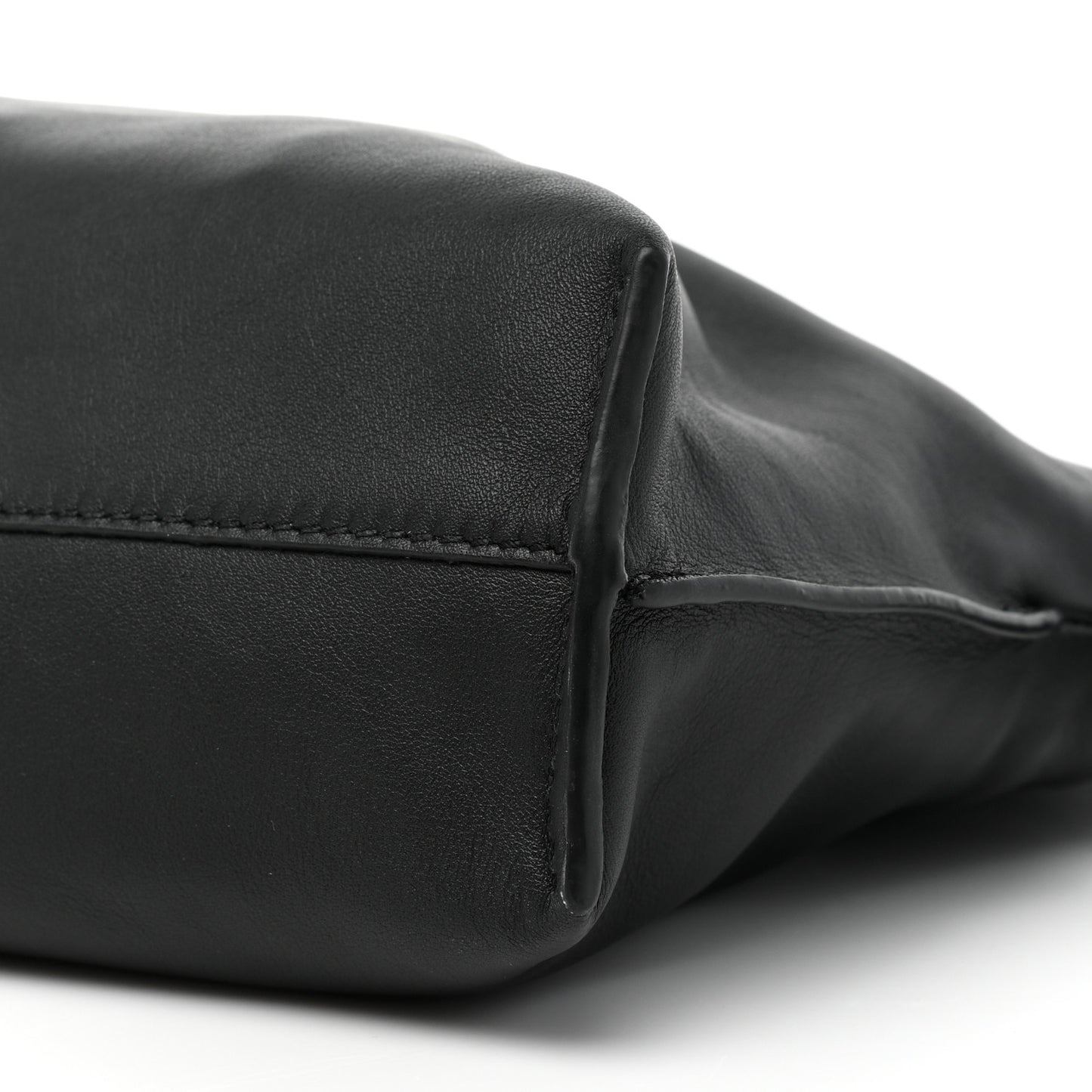 Calfskin Mini Flamenco Knot Clutch Black
