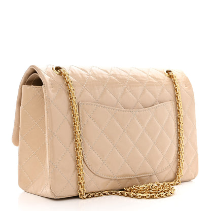 Chanel Distressed Patent Quilted 2.55 Reissue 226 Flap Beige 3 of 12