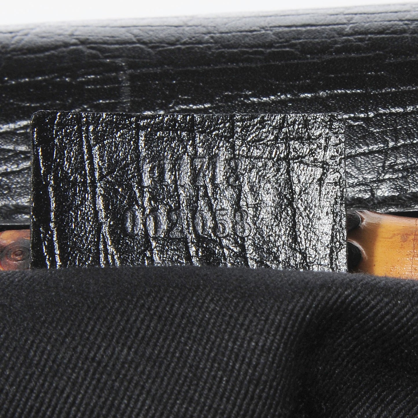 Monogram Bamboo Bullet Handbag Black