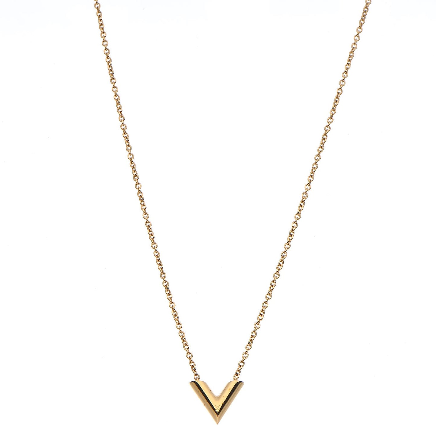Essential V Necklace Gold
