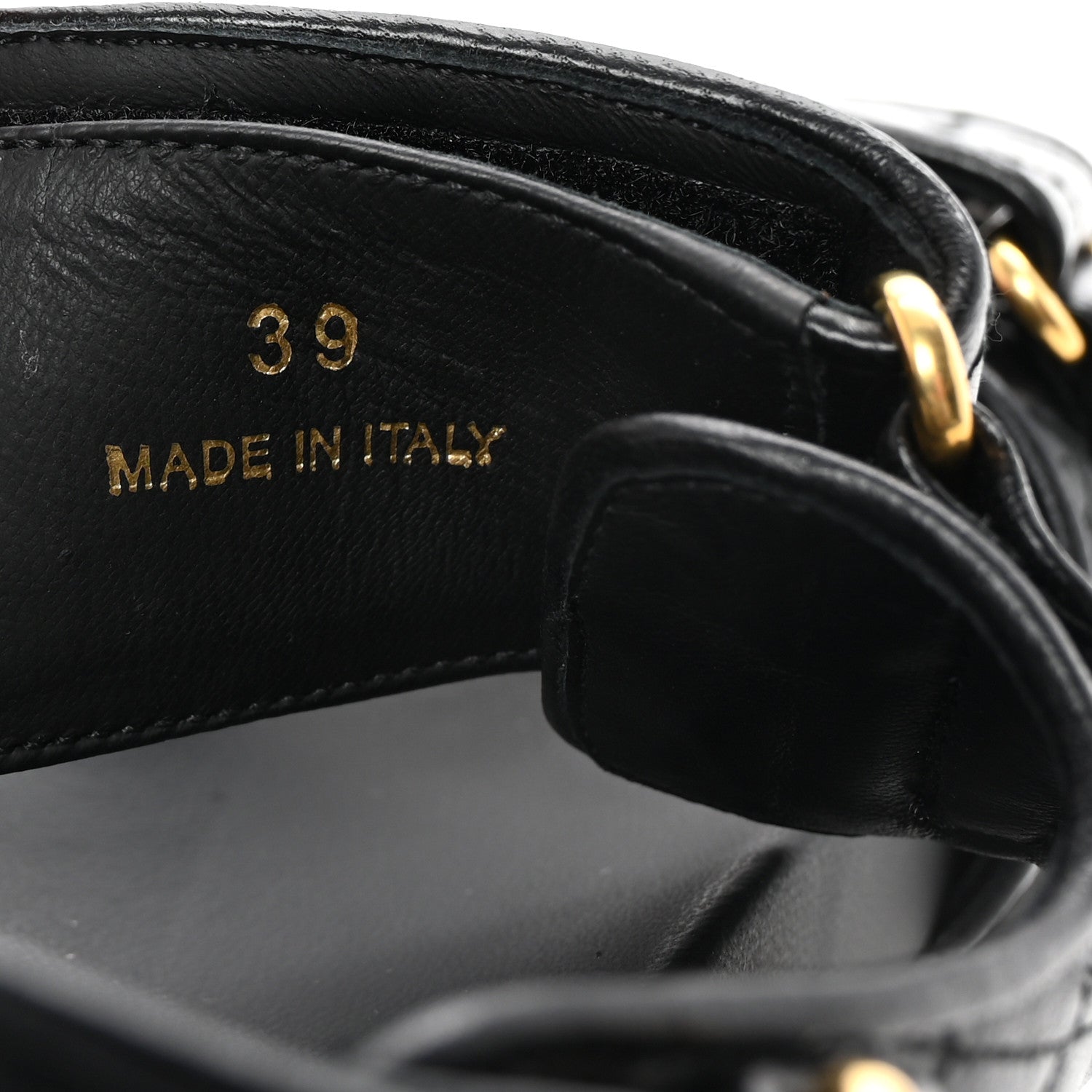 Miu Miu Nappa Matelasse Sporty Sandals 39 Black 9 of 10