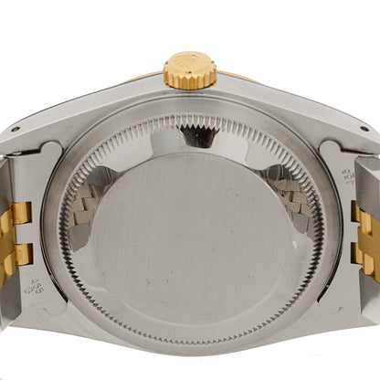 Rolex Stainless Steel 18K Yellow Gold 36mm Oyster Perpetual Datejust Watch Champagne 16233 4 of 5