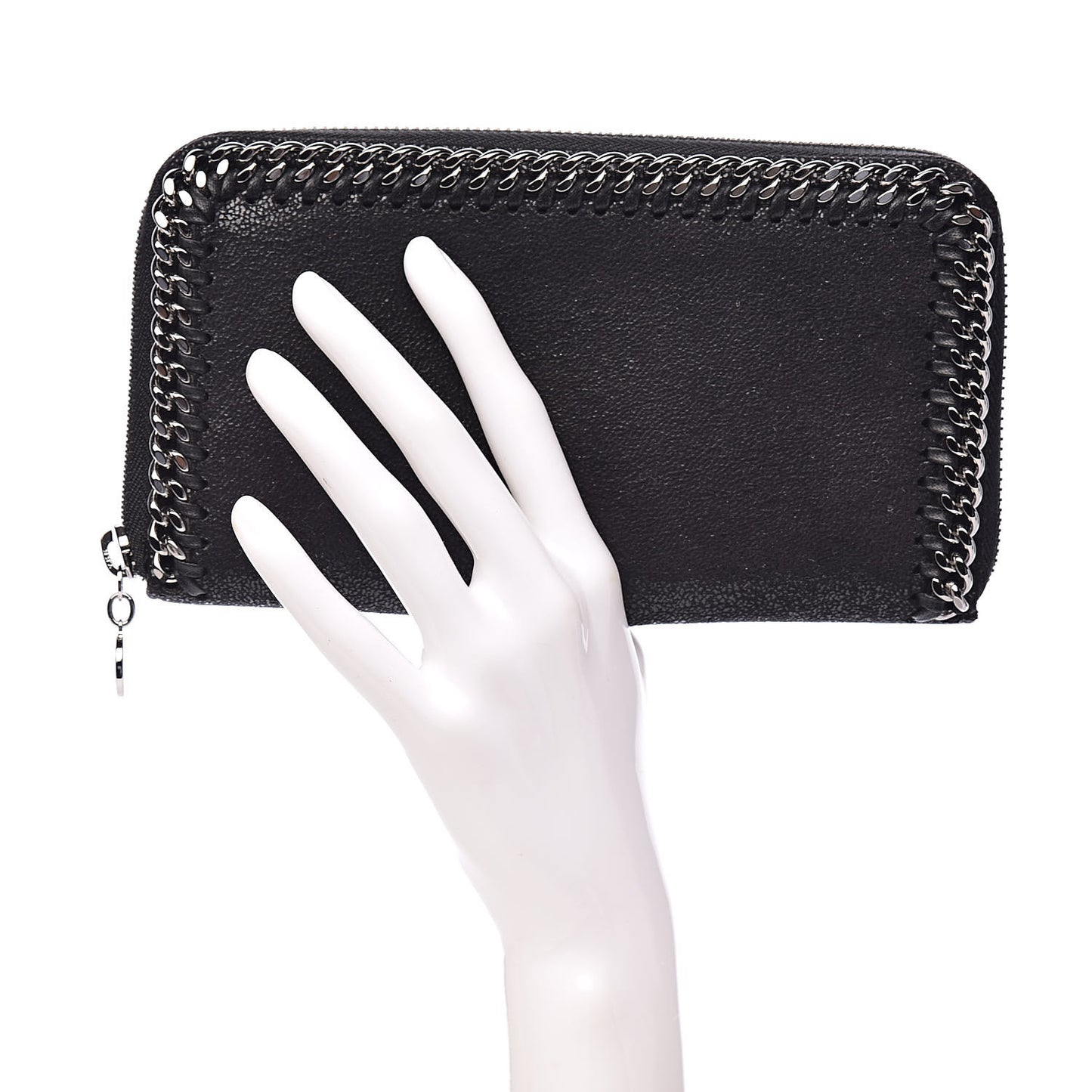 Shaggy Deer Falabella Zip Around Wallet Black