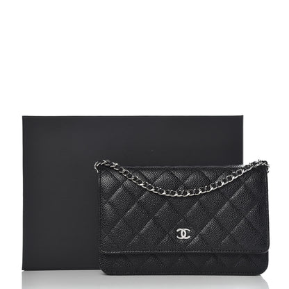 Chanel Caviar Quilted Wallet On Chain WOC Black 11 of 11