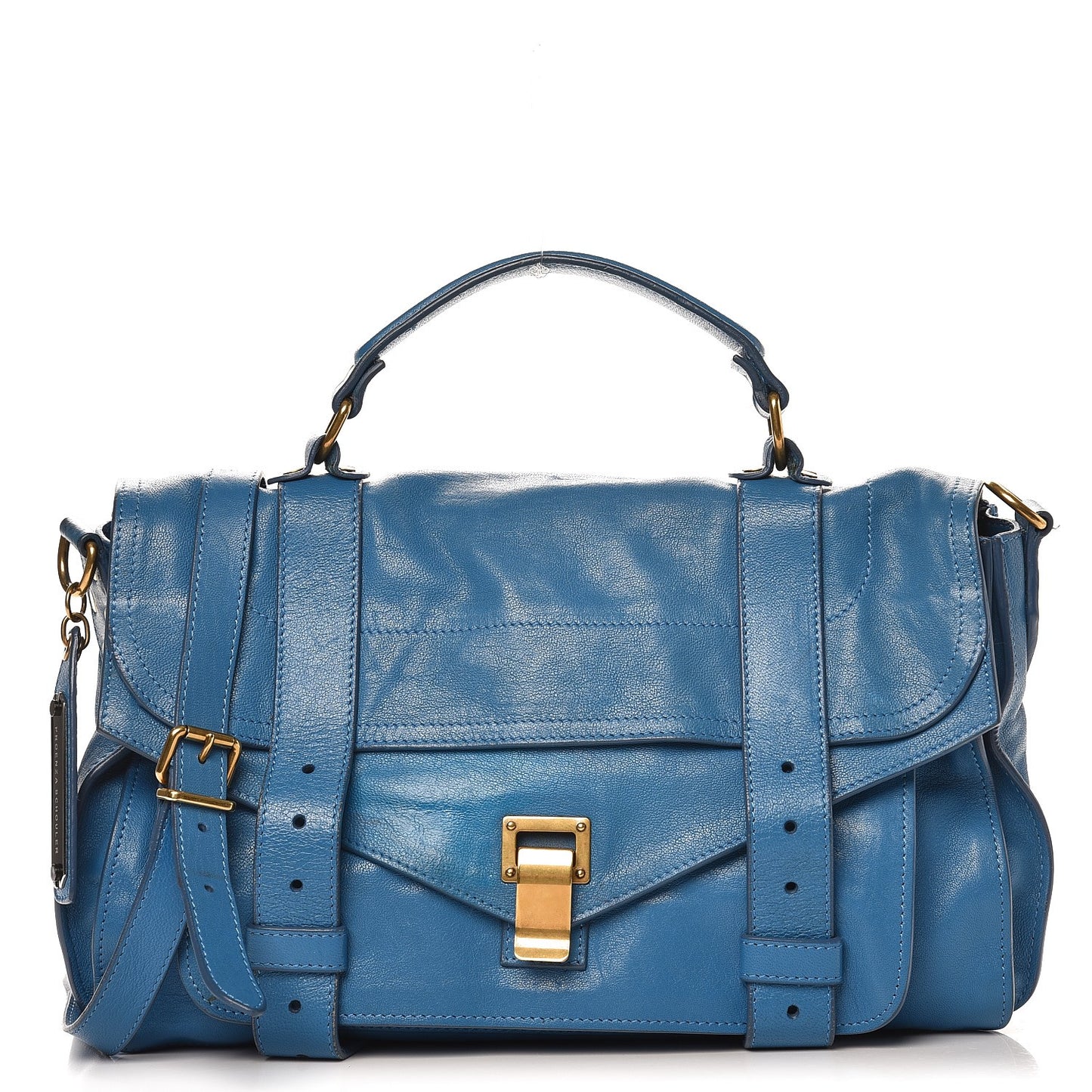 Lambskin Medium PS1 Satchel Sky Blue