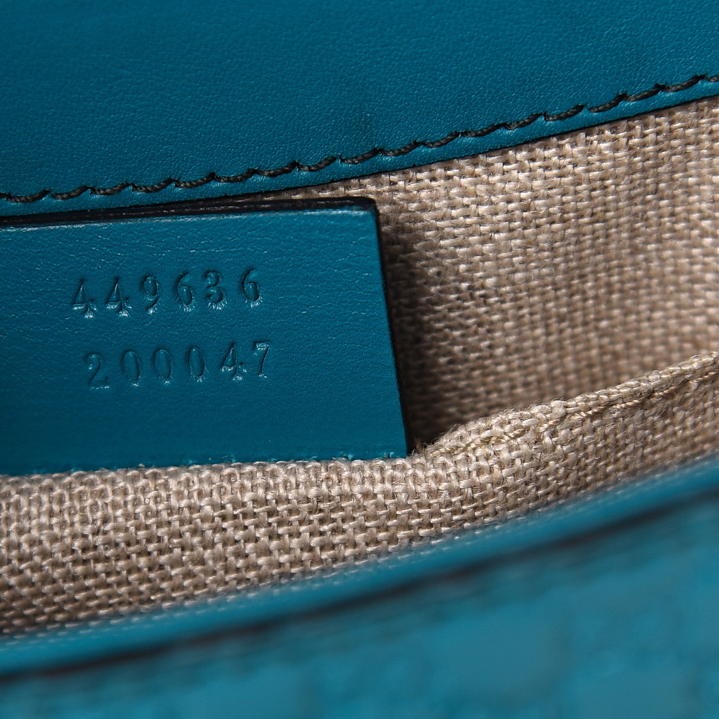 Microguccissima Mini Emily Shoulder Bag Deep Cobalt