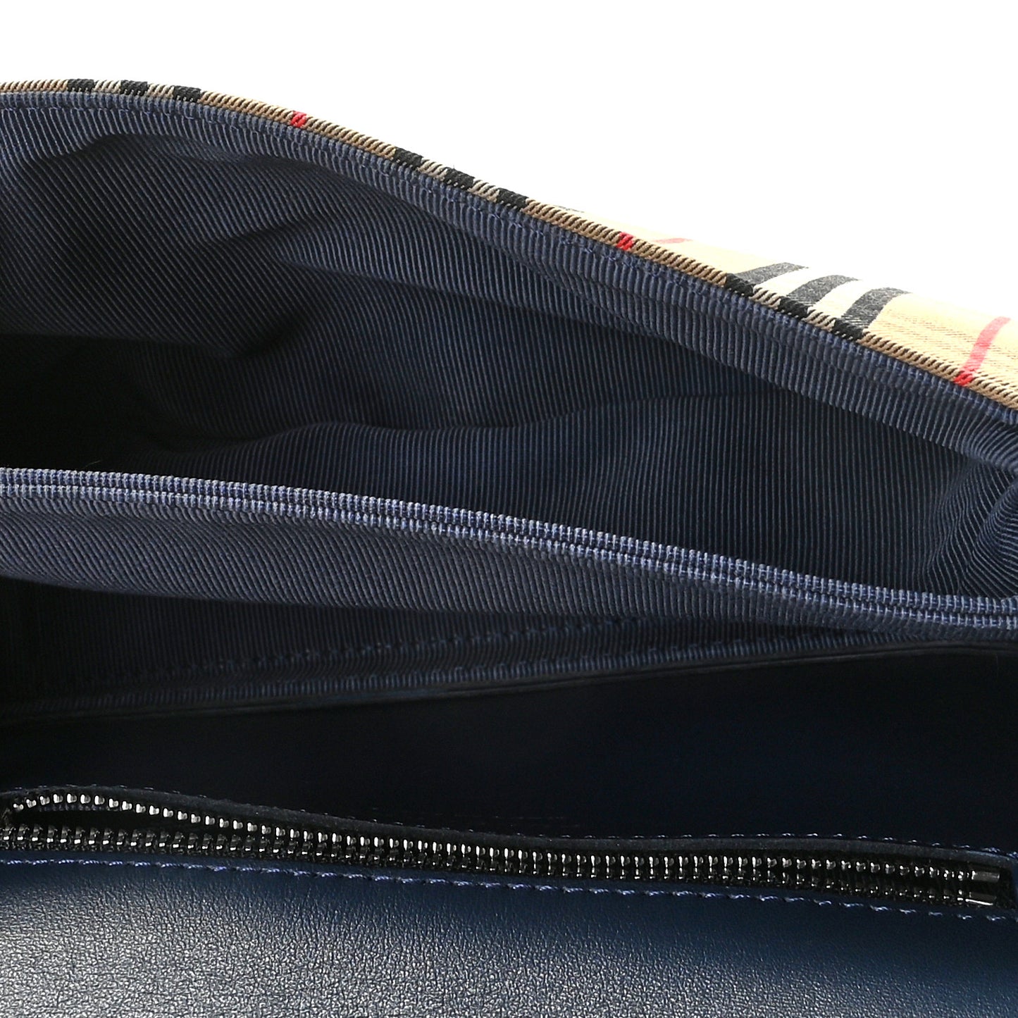 Smooth Calfskin 1983 Knight Check Grommet Chain Shoulder Bag Ink Blue